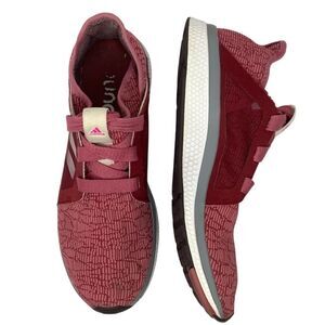 Adidas Edge Lux Bounce Textile Burgundy Lace Up Low Top Women’s Sneakers Sz 11